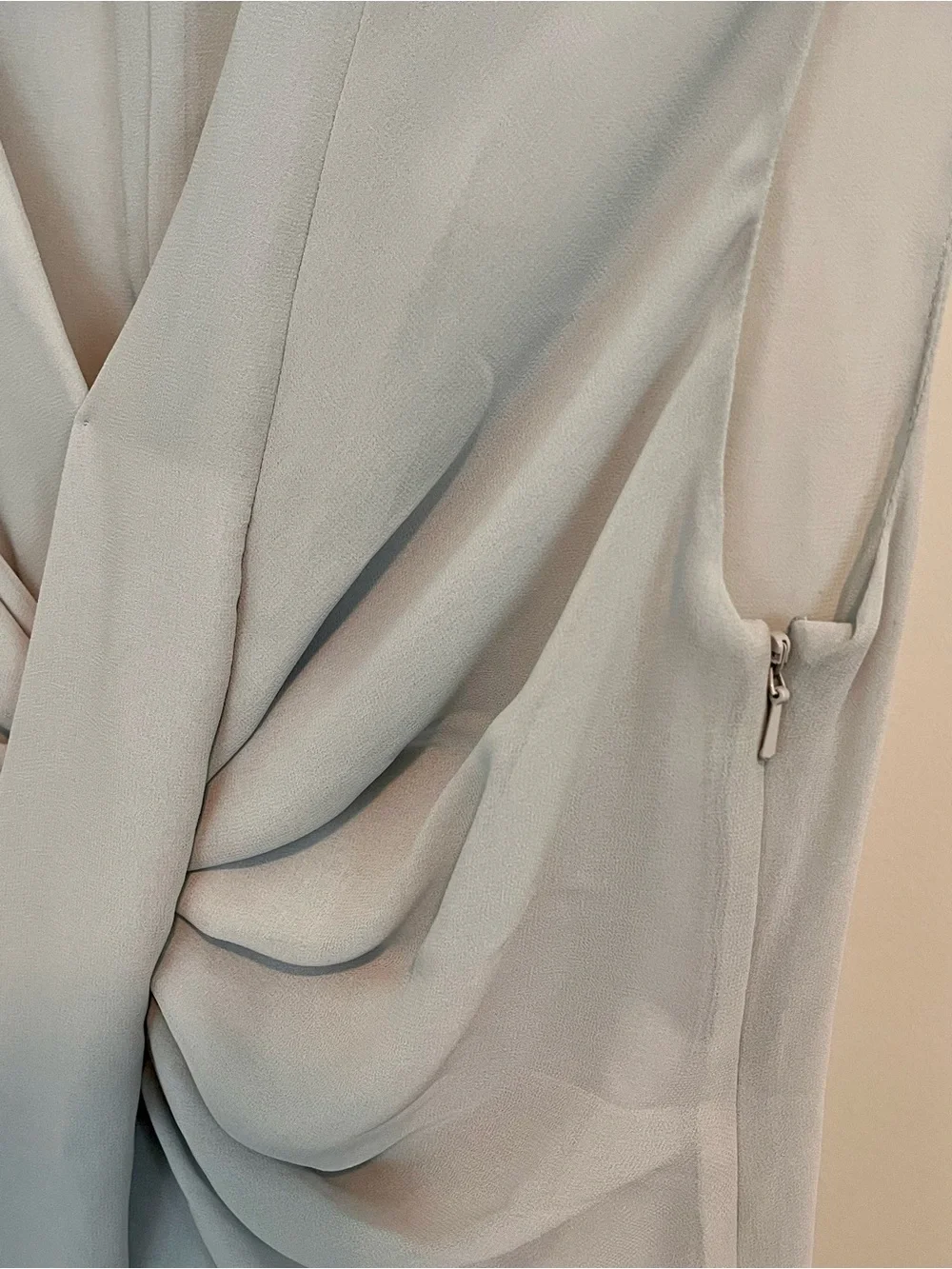 MICHAEL Michael Kors Light Gray Draped Twist-Front Sleeveless Camisole